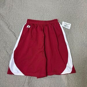 Russell athletic wine, color boys shorts size S   A671